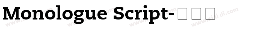Monologue Script字体转换